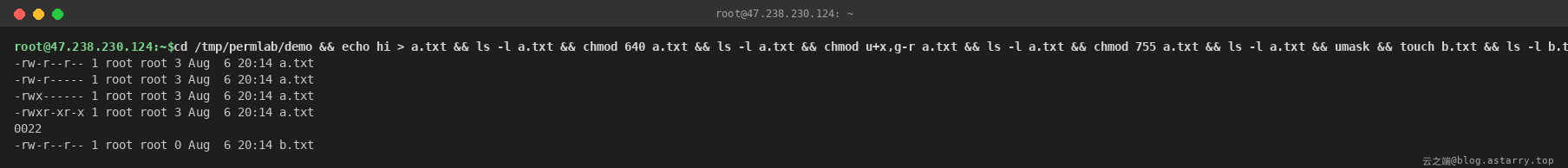 权限查看与 chmod 实战演示