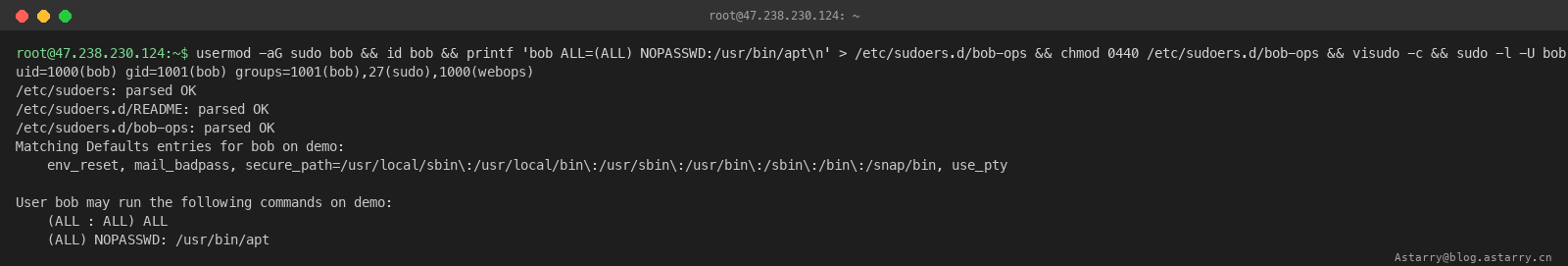 sudo 授权与规则校验 sudo 授权与规则校验